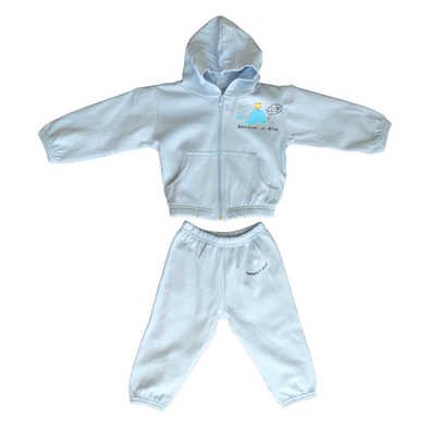 Light Blue Whale Jacket & Jogger Set (18 Months)