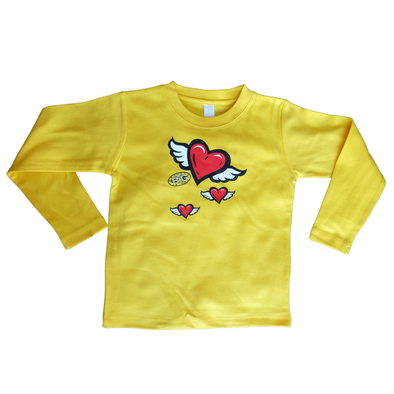 Yellow Soaring Heart Long Sleeve (Size 4T)