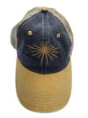Sun Symbol Khaki/Jean Mesh Back Baseball Hat